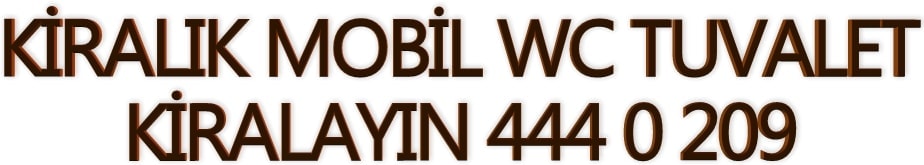 kiralk mobil wc tuvalet kiralama